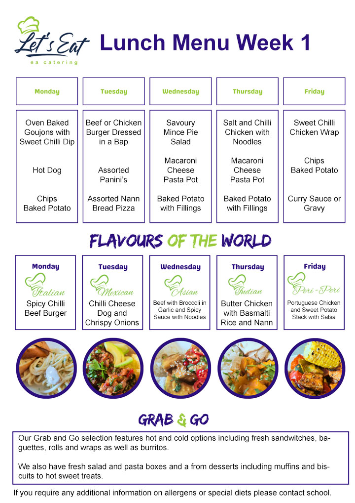 Canteen Menu
