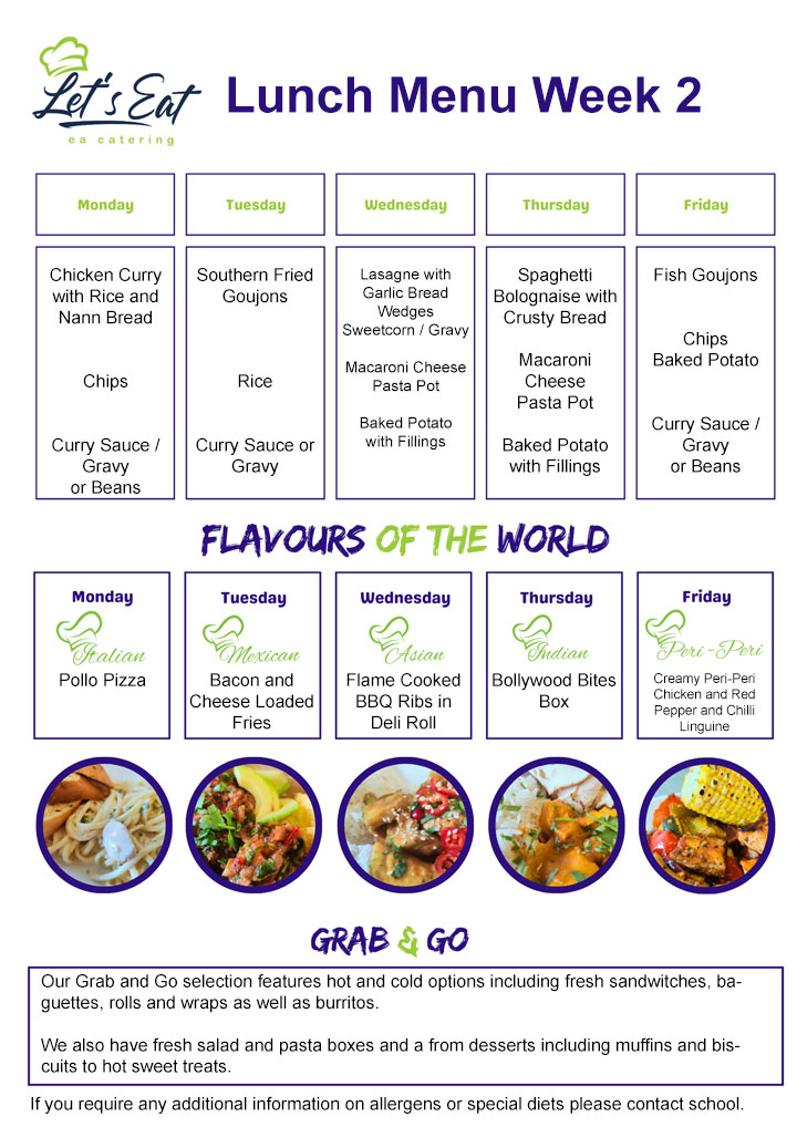 Canteen Menu
