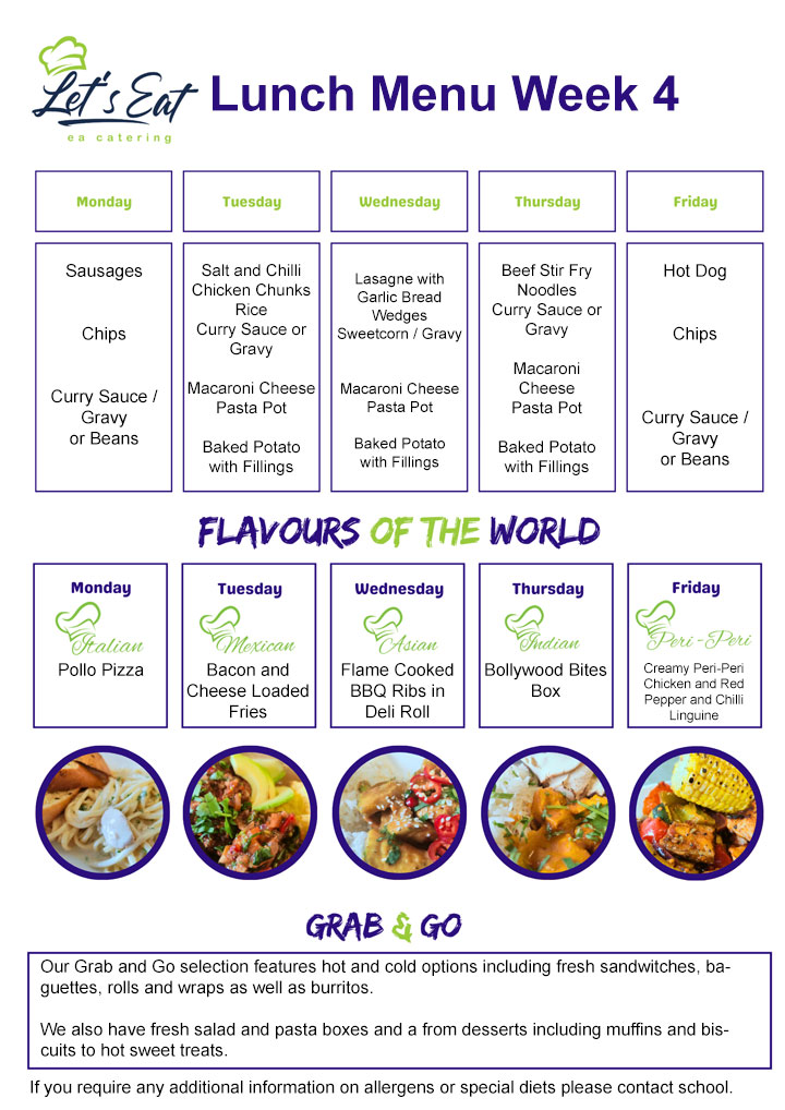 Canteen Menu